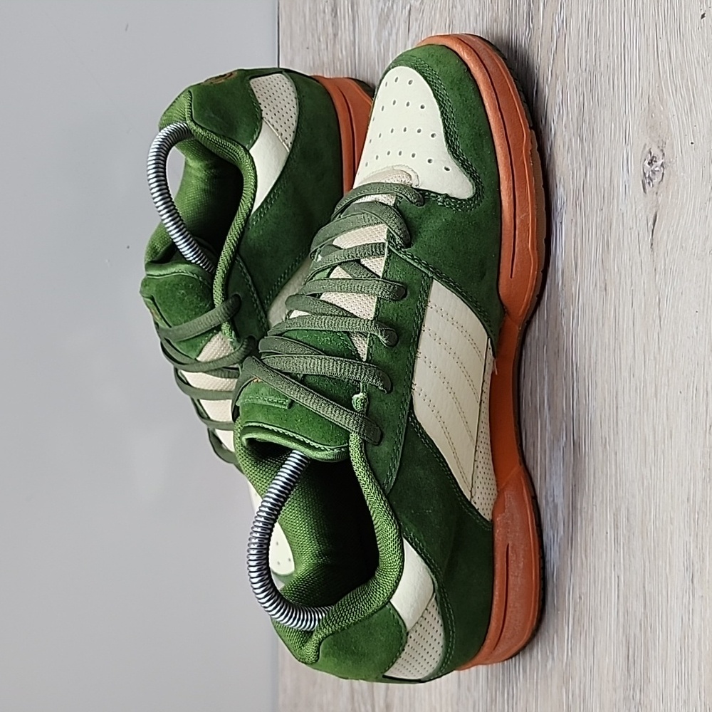 VNTG Y2k Element Mens Lace Up Puffy/Chunky Skateboard Shoe Green Cream Gum 8.5 - Picture 2 of 11